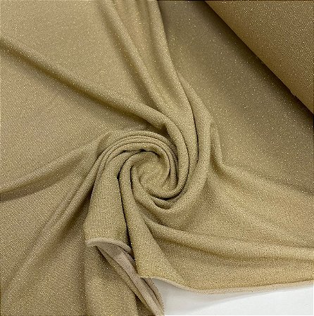 Tule Lurex de Poliamida Dourado