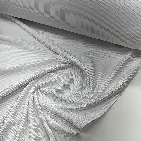 Suplex Canelado Acetinado Premium Branco