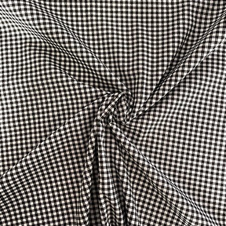 Tricoline Estampada Xadrez Preto E Branco A Catarinense Tecidos Entrega Rapida Para Todo O Brasil