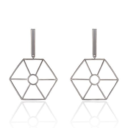 Brinco Biscayne 902 Burle Marx Ródio Negro