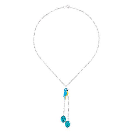 Colar Arara 414 Ródio Esmaltado Color