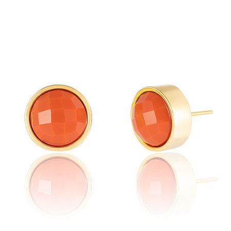 Brinco Baby Bubble 691 Ouro Coral