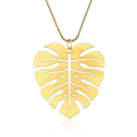 Colar Misticismo Tropical 214 Ouro Costela Grande