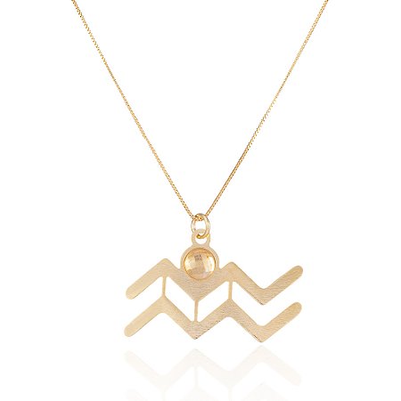 Pingente Astro Aquário 435 Ouro