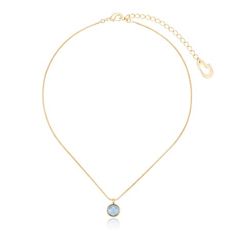 Pingente Bubble Moon 454 Ouro Azul