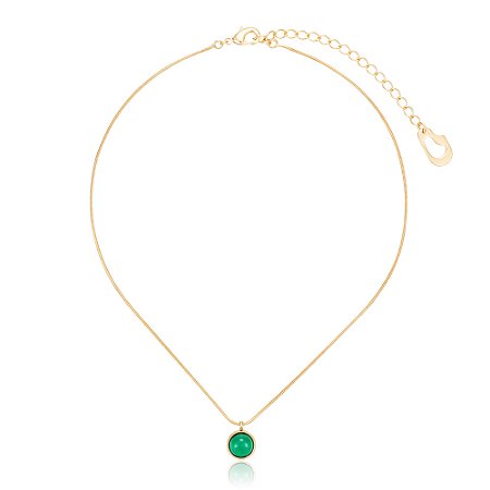 Pingente Bubble Moon 454 Ouro Verde