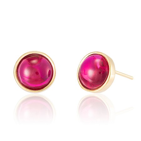 Brinco Bubble Moon 1067 Ouro Rosa