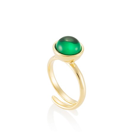 Anel Bubble Moon 527 Ouro Verde