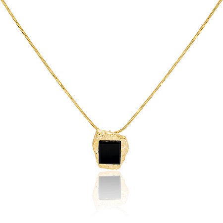 Pingente Gaia 460 Ouro Quartzo Negro