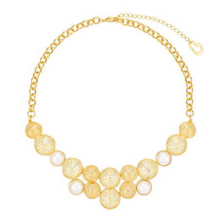 Colar Twister 458 Ouro Shell