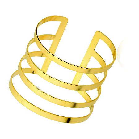 Bracelete Essencial 147 Ouro Polida