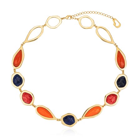 Colar Fogo 462 Ouro Color