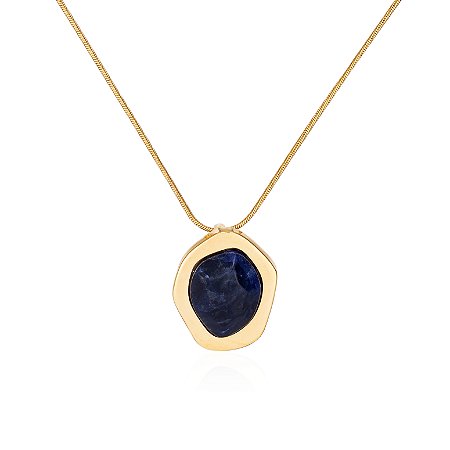 Pingente Fogo 464 Ouro Sodalita