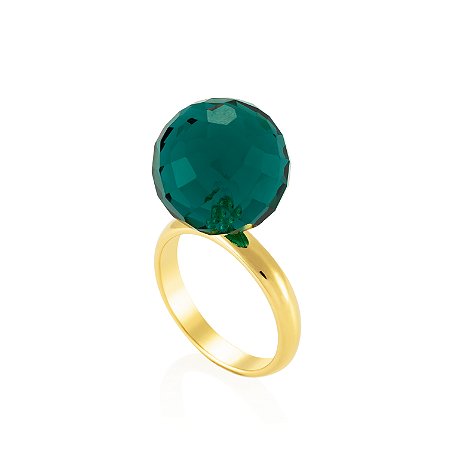 Anel Bubble Islândia Ouro