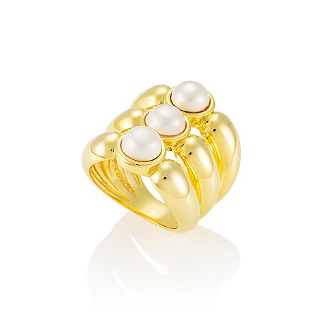 Anel Leslie 552 Ouro Shell