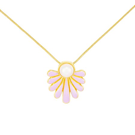 Pingente Leslie 466 Ouro Shell Resina