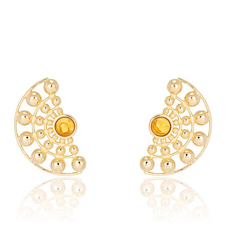 Brinco Son Kaeo 1139 Ouro Citrino