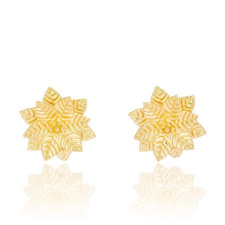Brinco Poinsetia 1159 Ouro