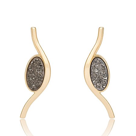 Brinco Arábia 1166 Ouro com Drusa