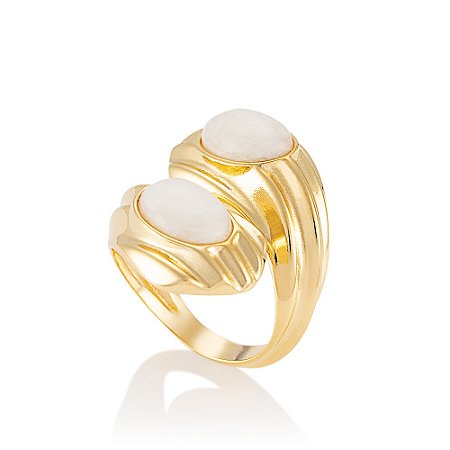 Anel Riad 603 Ouro Amazonita Nude