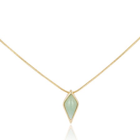 Pingente Zaha 512 Ouro Quartzo Verde
