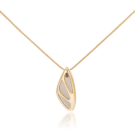 Pingente Jazz 518 Ouro com Quartzo Fumê