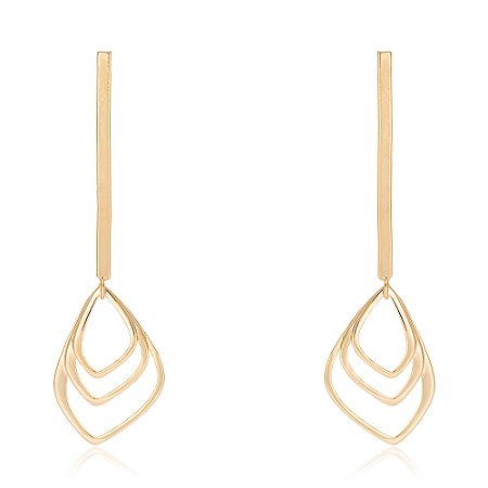 Brinco Arte 1174 banhado a Ouro