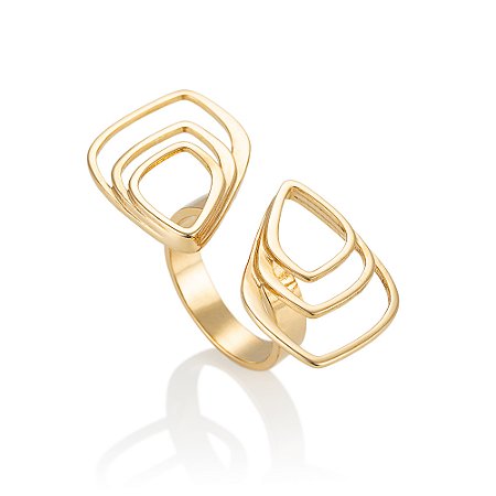 Anel Arte 612 banhado a Ouro