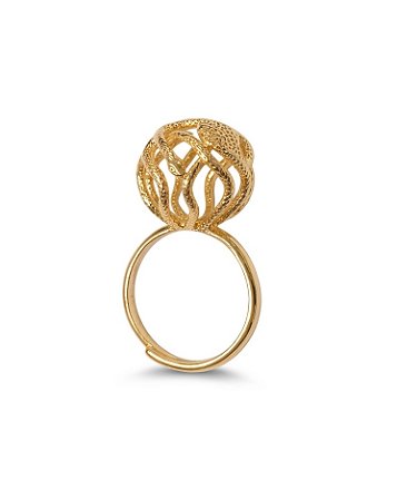 Anel 625 Bubble Medusa Ouro