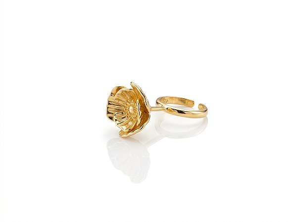 Anel 631 Bubble Papoula Ouro