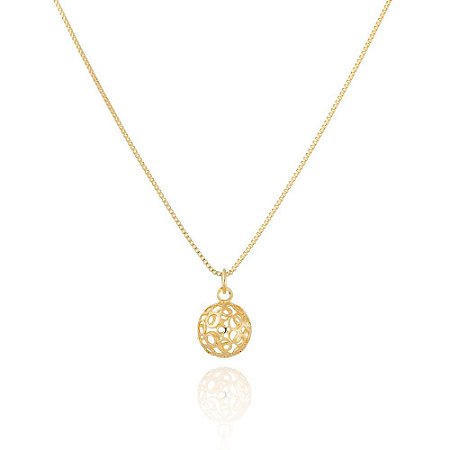 Colar Silvinha 50 Ouro Vazado
