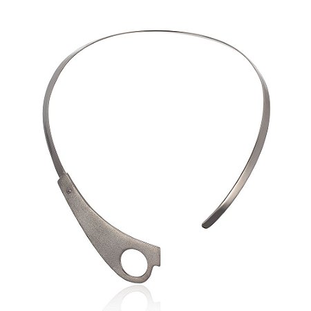 Colar Tetê 387 Modernista Ródio Negro