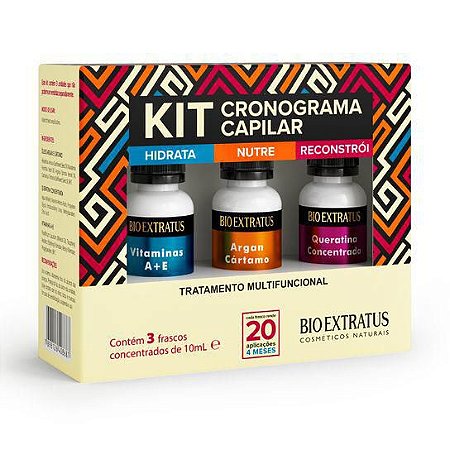 Kit Cronograma Capilar Bio Extratus 10ml