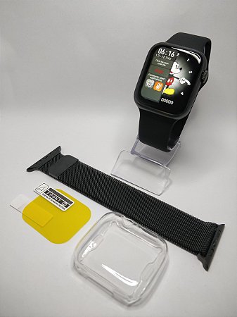 hw16 smartwatch preto