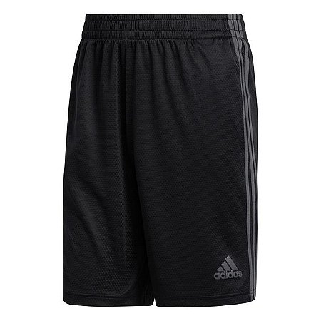 Short Adidas 3S Masculino - Preto+Cinza