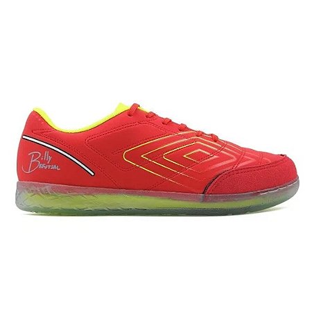 Tenis Futsal Umbro BR Futsal - Vermelho+Verde