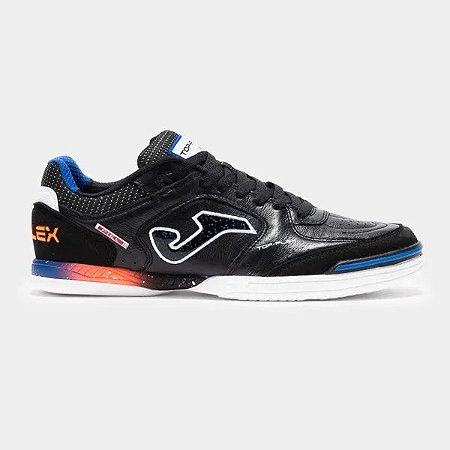 Tenis Futsal Joma Top Flex - Preto e Azul