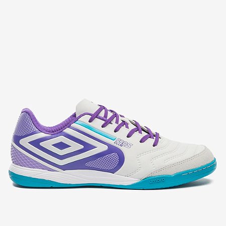 Tenis Futsal Umbro Pró 5 Bump Club Branco+Azul