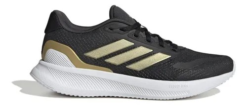Tênis adidas Feminino Runfalcon 5 Preto / Dourado