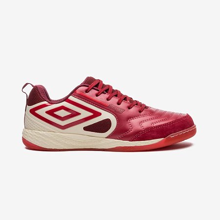 Tenis Futsal Umbro Pro 5 Bump Vinho/Bege