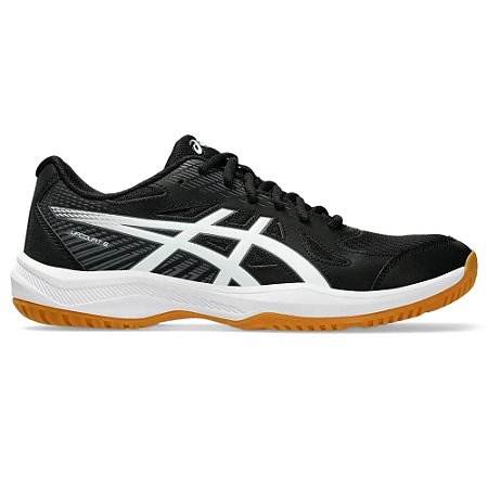 Tênis ASICS Upcourt 6 - Masculino - Preto/Branco