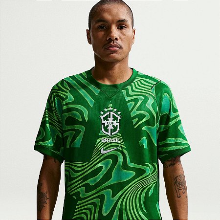Camisa Brasil Nike Goleiro 2026 Torcedor Pro Masculina