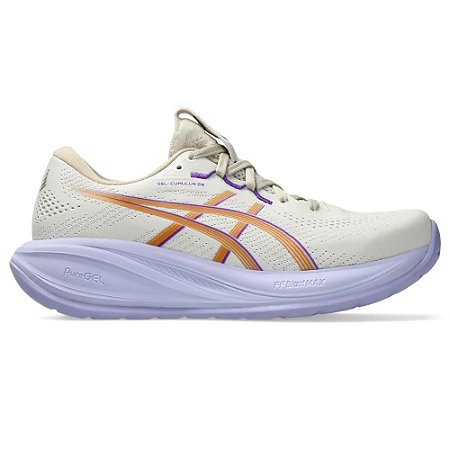 Tênis ASICS GEL-Cumulus 28 - Feminino - Bege/Roxo