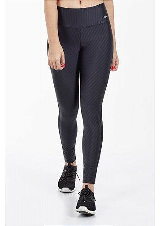 Calça Legging Alto Giro Ikat Termo Preta - 101303