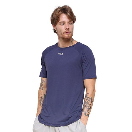 Camiseta Fila Bio Antiviral Masculina - Marinho