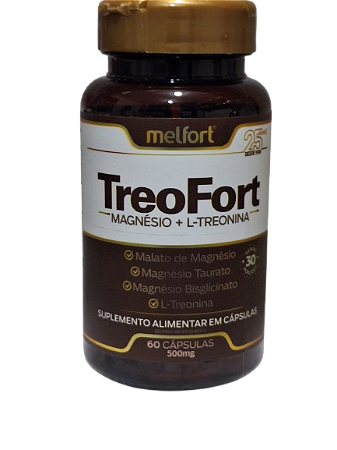 TreoFort  Magnésio +  Treonina 60 cp de 500mg