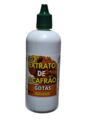 Extrato de Açafrão (Curcuma) Gotas 100ml