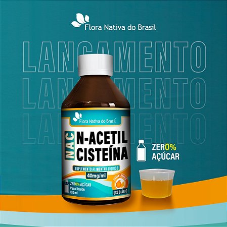 NAC - N - Acetilcisteína 120ml kit com 3 frascos