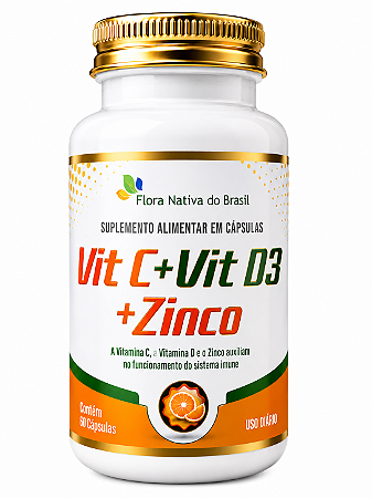 Vitamina C, Vitamina D3, Zinco 60 cp