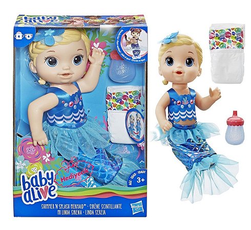 Boneca Baby Alive Linda Sereia Loira - Detalhes Magazine - Quer presentear?  O seu lugar é aqui!